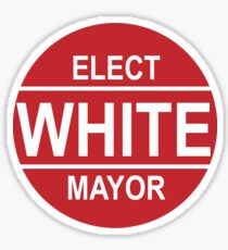 VOTE WHITE Sticker