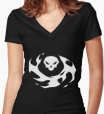 Death Blossom Women's Fitted V-Neck T-Shirt