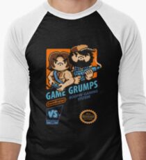 Game Grumps NES Cover Men's Baseball ¾ T-Shirt