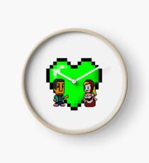 Love in 8-bit: Abed and Hilda (style A) Clock