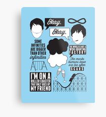 The Fault In Our Stars Collage Metal Print
