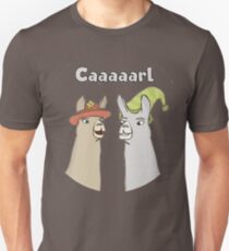 Lamas mit Hüten - Caaaarl Slim Fit T-Shirt