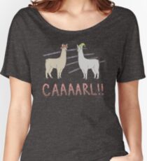 Llamas with Hats - Carl! Women's Relaxed Fit T-Shirt