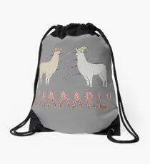 Llamas with Hats - Carl! Drawstring Bag