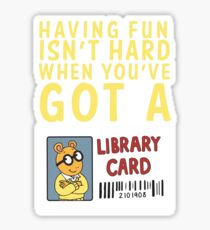 Arthur Library Card Sticker