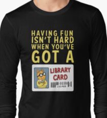 Arthur-Bibliotheks-Karte Langarmshirt