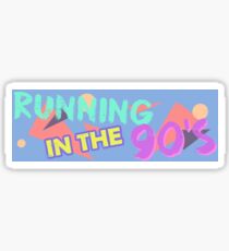 Running in the 90's Sticker Decal Slap 216mm Sticker