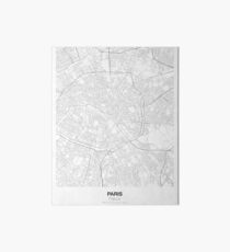 Paris Minimalist Map Art Board