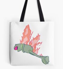Bolsa de tela Kermit en fuego