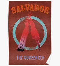 Salvador Vintage Borderlands Graphic Poster