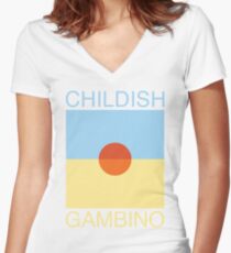 STN MTN / KAUAI Women's Fitted V-Neck T-Shirt