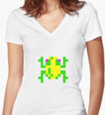 Frogger Women's Fitted V-Neck T-Shirt