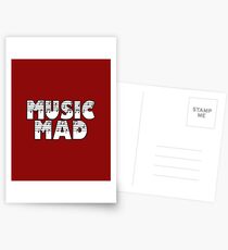 SOLD - MUSIC MAD Postcards