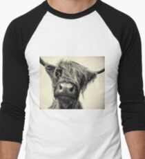 Highland Cow Men's Baseball ¾ T-Shirt