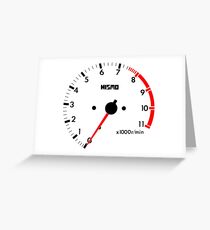 NISSAN スカイライン (NISSAN Skyline) R32 NISMO rev counter Grußkarte