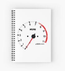 NISSAN N カ ン ン ン (NISSAN skyline) R32 NISMO rev counter Spiral Notebook