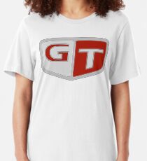 NISSAN スカイライン (NISSAN Skyline) GT Logo Slim Fit T-Shirt