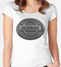 NISSAN Tailliertes Rundhals-Shirt