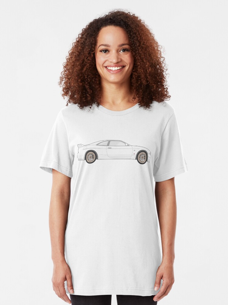 Alternative Ansicht von Nissan Skyline R33 GT-R (side) Slim Fit T-Shirt
