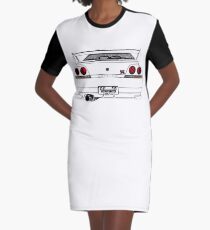 Nissan Skyline R33 GT-R (back) T-Shirt Kleid