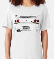 Nissan Skyline R33 GT-R (back) Slim Fit T-Shirt