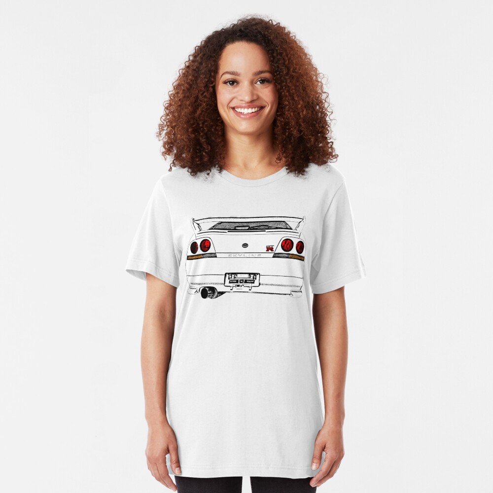 Nissan Skyline R33 GT-R (back) Slim Fit T-Shirt