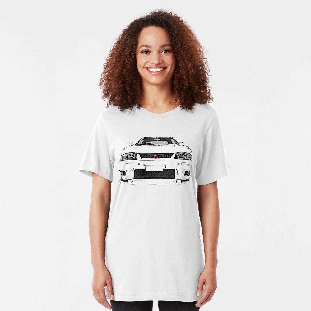 Nissan Skyline R33 GT-R (front) Slim Fit T-Shirt