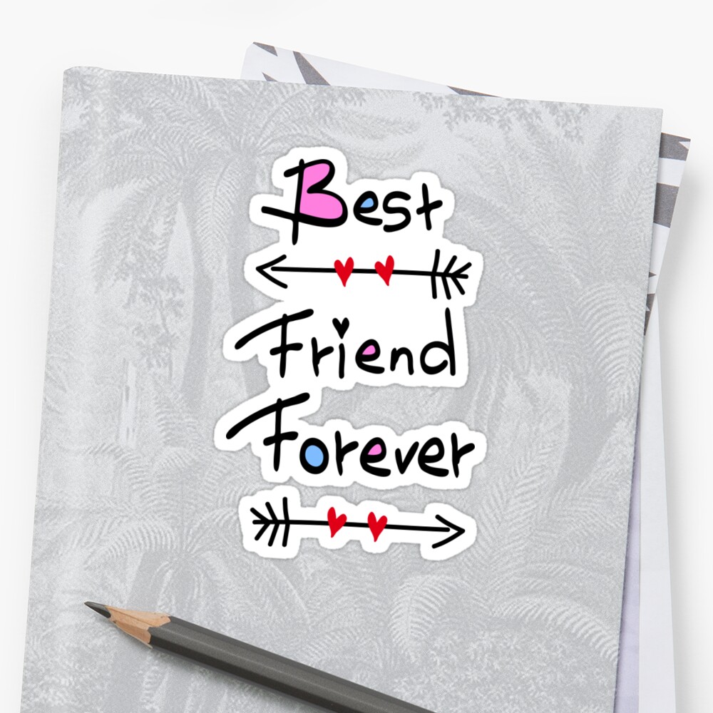 Best Friend Forever Stickers By Cheeckymonkey Redbubble