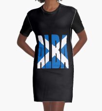 Alba (Schottland) und schottische Flagge T-Shirt Kleid