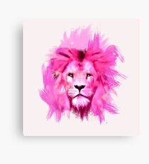 Pink Lion Canvas Print