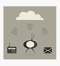 Retro the information Photographic Print