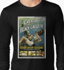Creature From The Black Lagoon Vintage Poster Long Sleeve T-Shirt