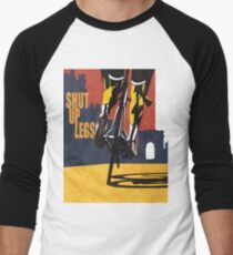 Camiseta ¾ bicolor para hombre cartel de ciclismo de ilustración de Tour de France con estilo retro print: CIERRE DE PIERNAS