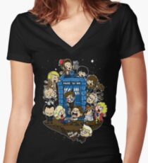 Let's Play Doctor Women's Fitted V-Neck T-Shirt