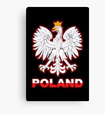 Poland - Polish Coat of Arms - White Eagle Canvas Print