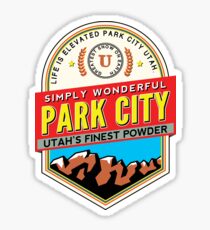 PARK CITY UTAH MOUNTAINS SKIING SKI SNOWBOARD 2 Sticker