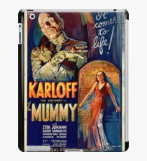 Mummy Boris Karloff Movie Vintage Poster iPad Case/Skin