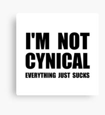 Not Cynical Canvas Print