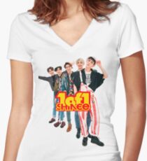 SHINee 1of1 . Women's Fitted V-Neck T-Shirt