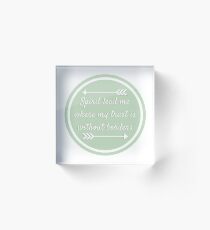 Spirit lead me Acrylic Block