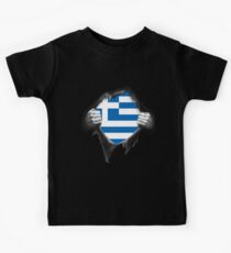 Greece Flag. Proud Greek Kids Tee