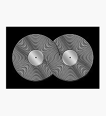 Schallplatte Infinity - Mobius Strip - Metallic - Silber Fotodruck