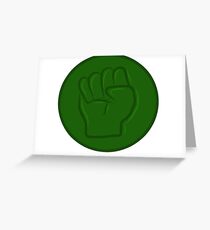 Hulk Hand Doodle Greeting Card