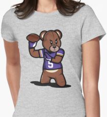 VICTRS - Teddy Football™ Women's Fitted T-Shirt