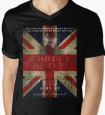 churchill Men's V-Neck T-Shirt
