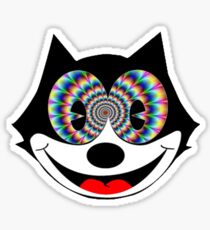trippy felix Sticker