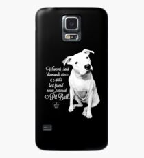 Funda/vinilo para Samsung Galaxy El mejor amigo rescatado pitbull de las muchachas