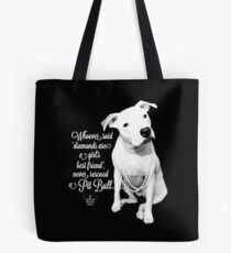 Mädchen bester Freund rettete Pit Bull Tote Bag