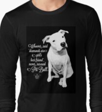 Girls Best Friend Rescued Pit Bull Long Sleeve T-Shirt