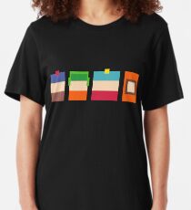South Park Boys Pixel Art Slim Fit T-Shirt